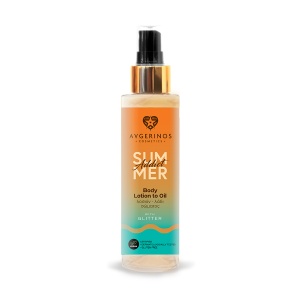 SUMMER ADDICT BODY LOTION TO OIL with glitter
