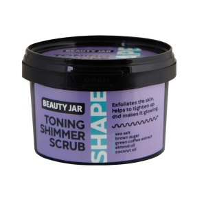 Beauty Jar SHAPE “TONING SHIMMER SCRUB” Scrub Τόνωσης Mε Shimmer Κατά Της Κυτταρίτιδας 360gr