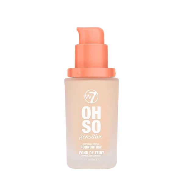W7 Oh So Sensitive Foundation Sand Beige 30ml - Image 2