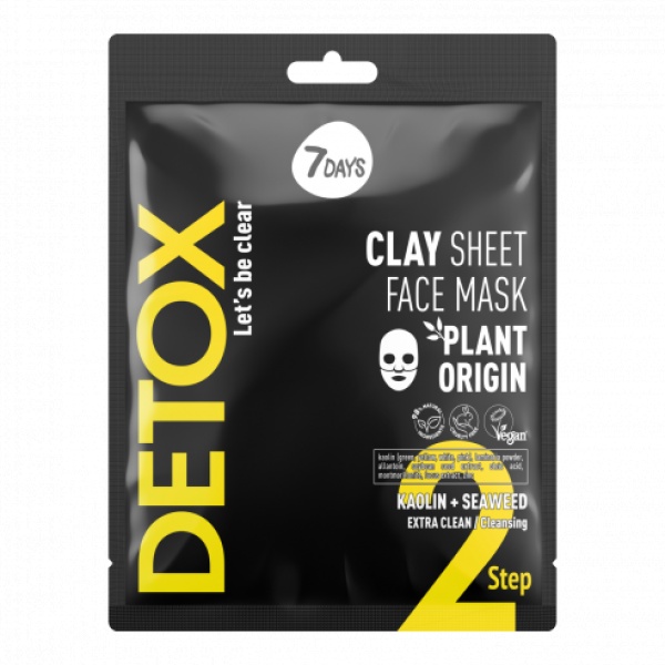 7Days Clay Sheet face mask kaolin