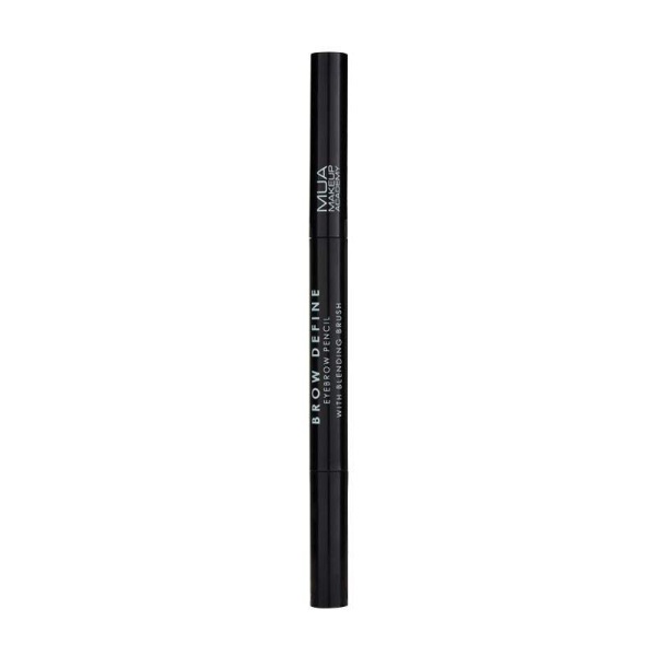 MUA Brow Define Eyebrow Pencil - With Blending Brush - Black