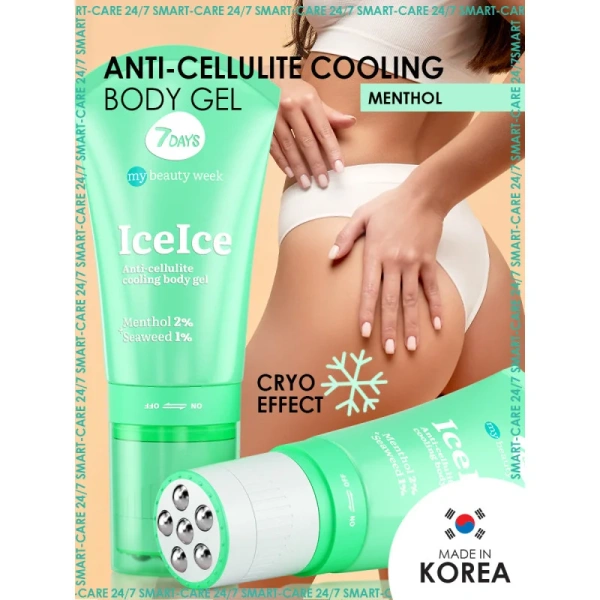 7DAYS Anti cellulite cooling body gel ICE ICE COOL 2