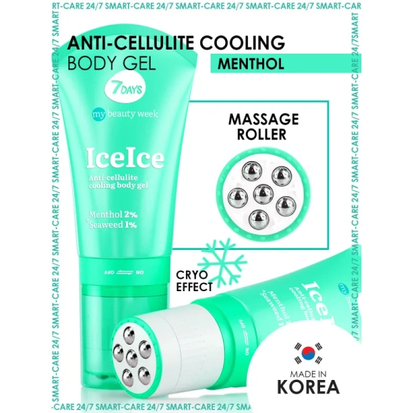 7DAYS Anti cellulite cooling body gel ICE ICE COOL 3