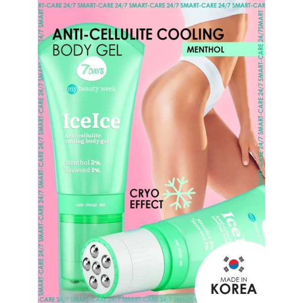 7DAYS Anti cellulite cooling body gel ICE ICE COOL 5