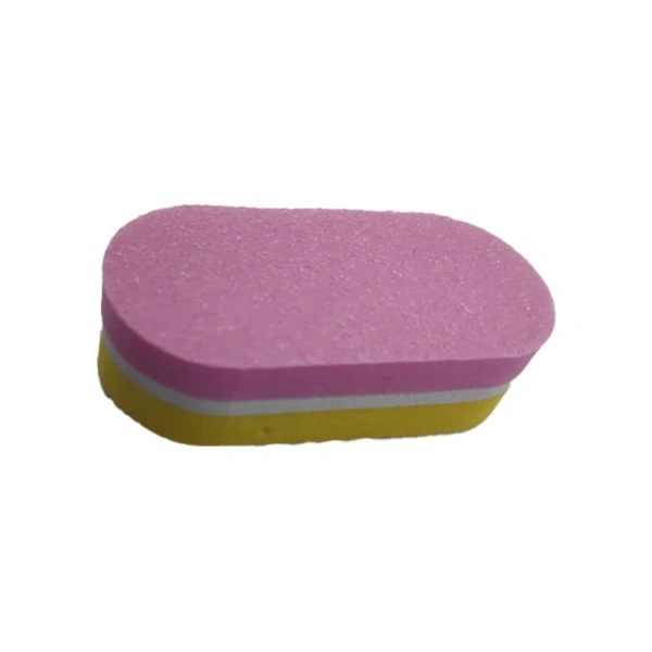 MINI BUFFER OVAL ΧΡΩΜΑΤΙΣΤΑ 50 ΤΕΜ. ΡΟΖ - ΚΙΤΡΙΝΟ