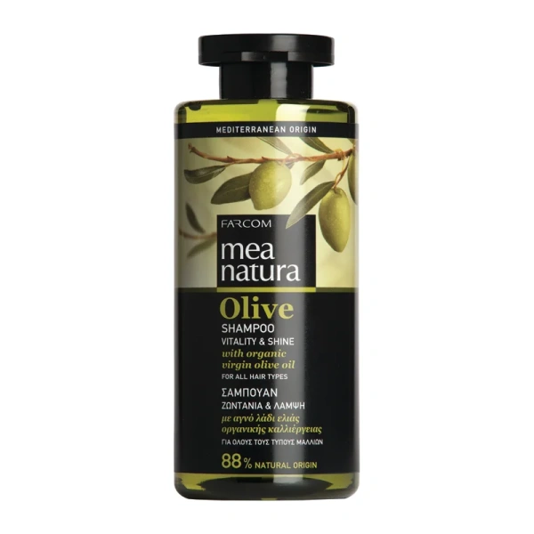 Farcom Mea Natura Olive Σαμπουάν για Λάμψη για Όλους τους Τύπους Μαλλιών 300ml