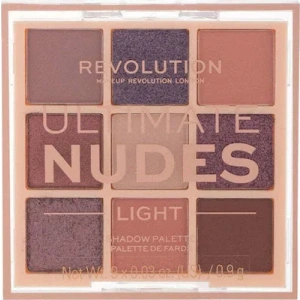 Revolution Beauty Ultimate Nudes Παλέτα με Σκιές Ματιών σε Στερεή Μορφή Light 8.1gr