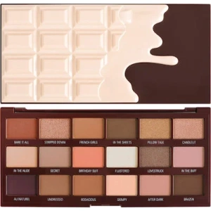 Revolution Beauty I Heart Chocolate Παλέτα με Σκιές Ματιών σε Στερεή Μορφή Nudes 22gr