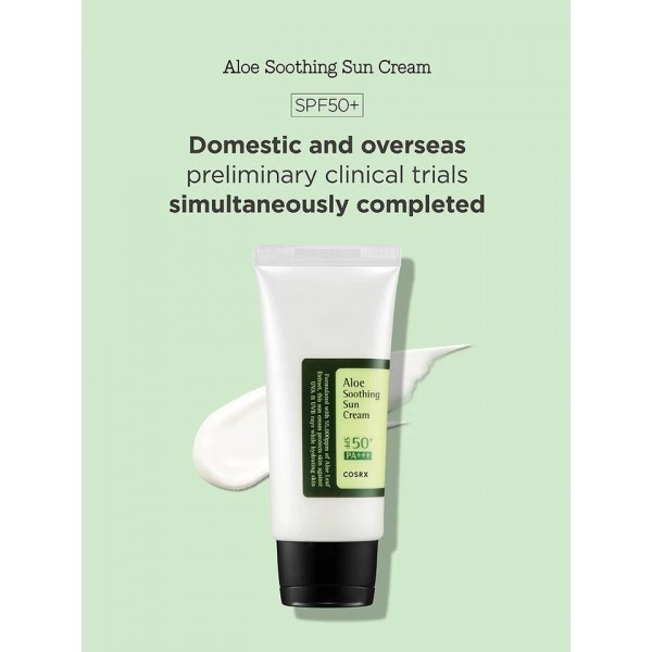 COSRX Aloe Soothing Sun Cream SPF50 (PA+++) 50ml - Image 2