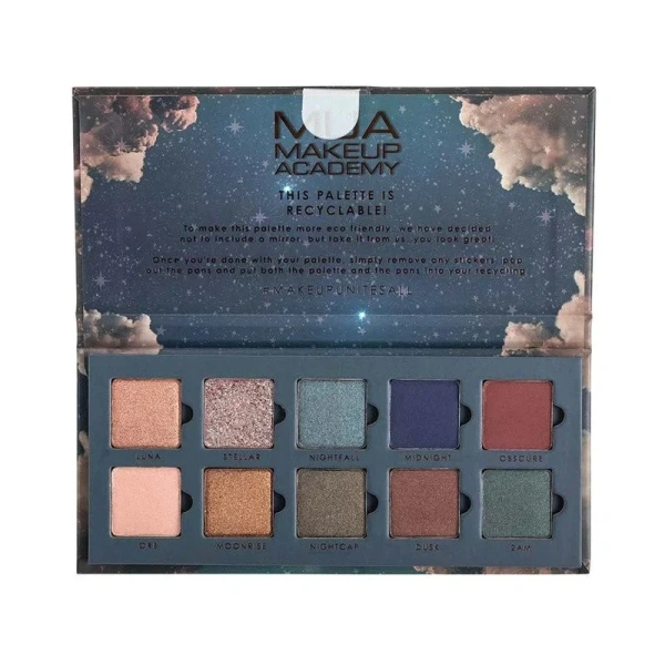 Μua 10 shade eye palette Nocturnal  - 11gr - Image 4