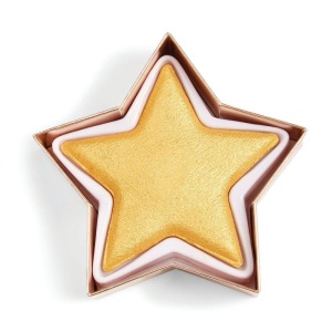 Makeup Revolution, I Heart, Illuminating, Highlighter Powder, Gold Star, 3.5 g