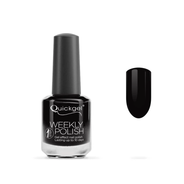 Quickgel No 83 - Black Βερνίκι 15 ml - Weekly polish