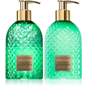 Vivian Gray Gemstone Green Set Liquid Soap and Hand Cream