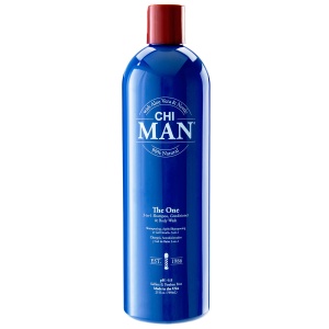 Chi, Man The One, Paraben-Free, Hair Shampoo, Conditioner & Shower Gel 3-In-1, For Cleansing, 739 ml