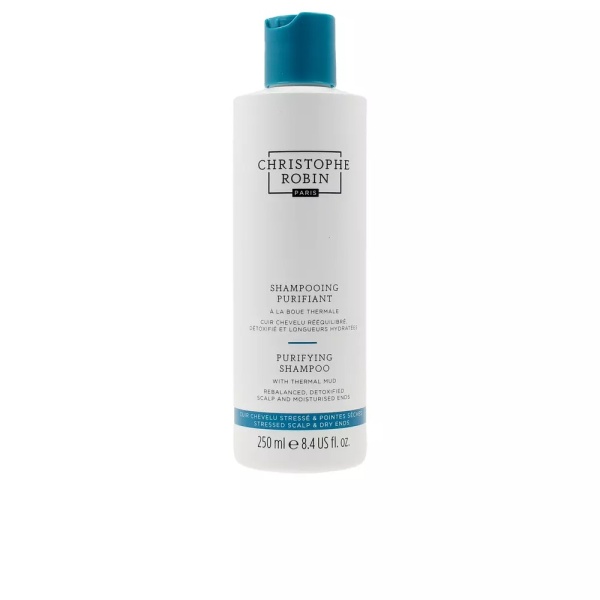 Christophe Robin, Purifying, Thermal Mud, Hair Shampoo, For Detoxing, 250 ml