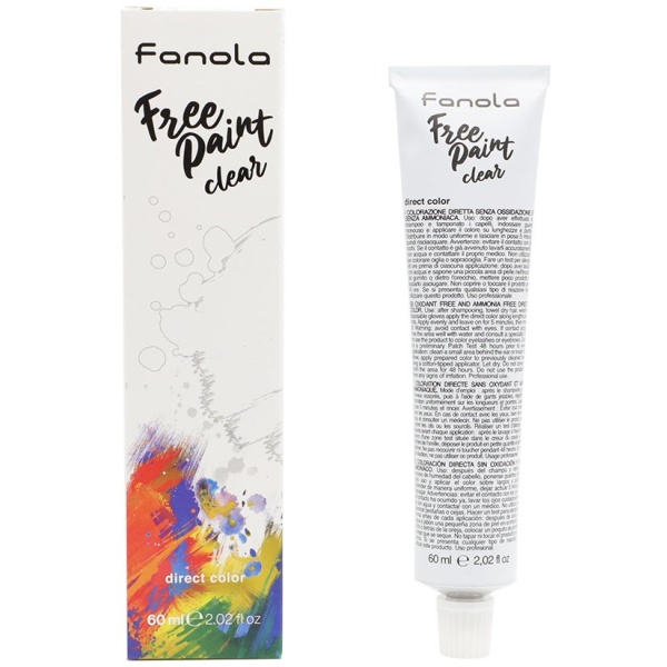 Fanola, Free Paint, Semi-Permanent Hair Dye,  Clear, 60 ml