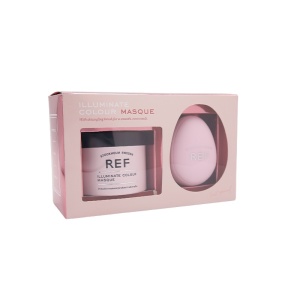 Illuminate Colour Set Ref Stockholm: Tools, Hair Brush, Pink + Illuminate Colour, Vegan, Hair Treatment Cream Mask, For Strengthening, 250 ml