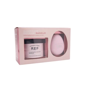 Illuminate Colour Set Ref Stockholm: Tools, Hair Brush, Pink + Illuminate Colour, Vegan, Hair Treatment Cream Mask, For Strengthening, 250 ml