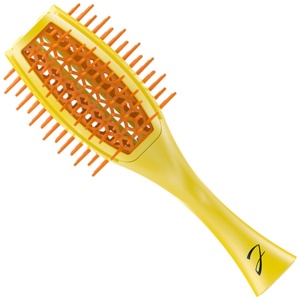 Janeke, Tulip, Vented, Hair Brush, Orange/Yellow, For Styling