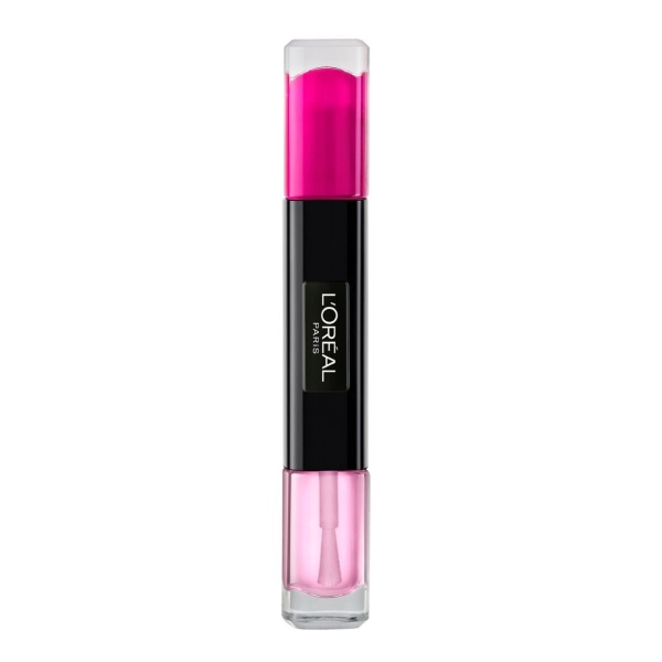 L'Oreal Paris, Infallible, Nail Polish 2-In-1, 132, Painty Pink, 2 x, 5 ml