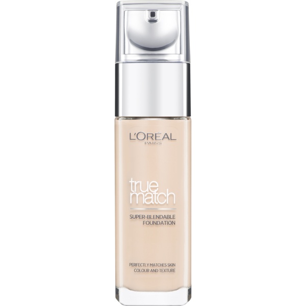 L'Oreal Paris, True Match, Natural Finish, Liquid Foundation, 2.R/2.C, Rose Vanilla, SPF 17, 30 ml