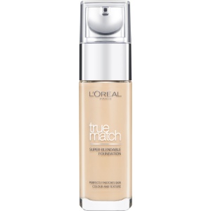 L'Oreal Paris, True Match Super-Blendable, Hyaluronic Acid, Liquid Foundation, 3D3W, Beige Dore, 30 ml