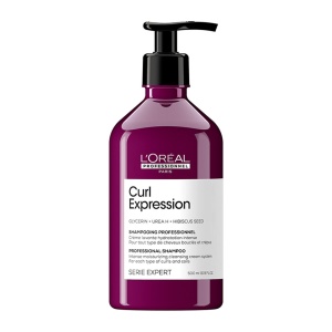 L'Oreal Professionnel, Serie Expert Curl Expression, Glycerin + Urea H + Hibiscus Seed, Hair Shampoo, Intense Moisturizing, 500 ml