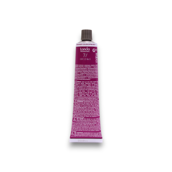 Londa Professional, Londacolor, Permanent Hair Dye, 7/ Medium Blonde, 60 ml