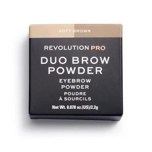 Makeup Revolution, REVOLUTION PRO, Vegan, Eyebrow Powder, Soft Brown, 2.2 g