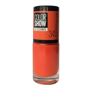 Maybelline, Color Show 60 Seconds, Nail Polish, Nr. 341, Orange Attach, 7 ml