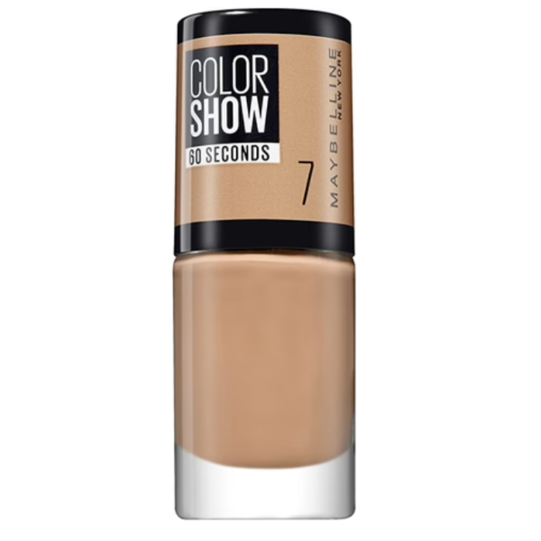 Maybelline, Color Show 60 Seconds, Nail Polish, Nr. 7, Nude Suede, 7 ml