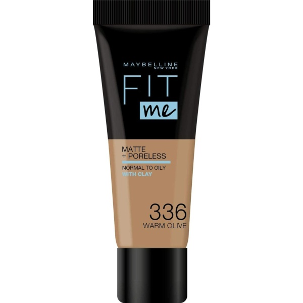Maybelline, Fit Me Matte + Poreless, Liquid Foundation, 336, Warm Olive, 30 ml