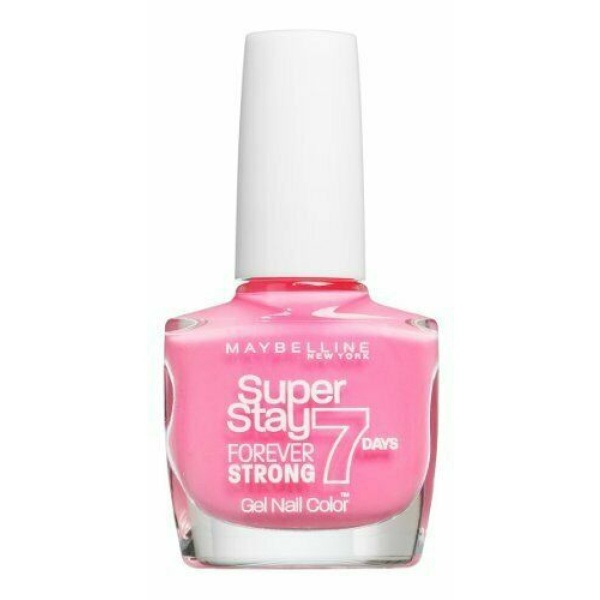Maybelline, Forever Strong Super Stay 7 Days, Top Coat, Nail Polish, Nr. 125, Enduring Pink, 10 ml