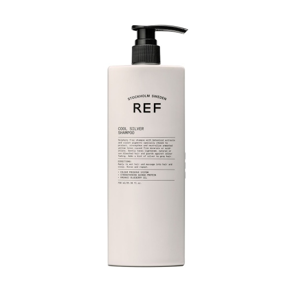 Ref Stockholm, Cool Silver, Sulfates-Free, Hair Shampoo, Neutralising Warm Tones, 750 ml