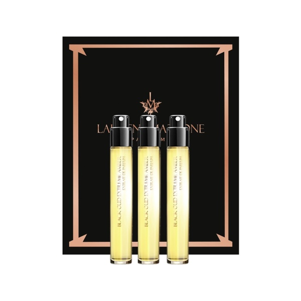 Set, Laurent Mazzone, Black Oud Extreme Amber, Extrait De Parfum, Unisex, 3 pcs, 15 ml