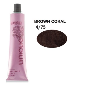 Subrina Professional, Unique, Permanent Hair Dye, 4/75 Medium Chestnut Red Brown, 100 ml