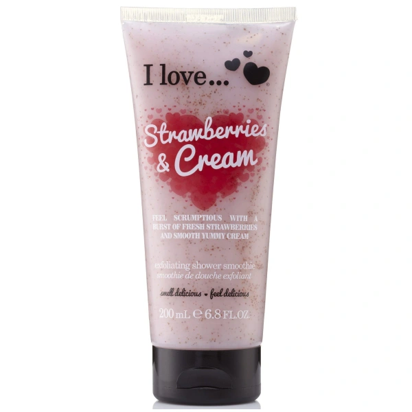 I Love Strawberries and Cream Exfoliating Shower Gel