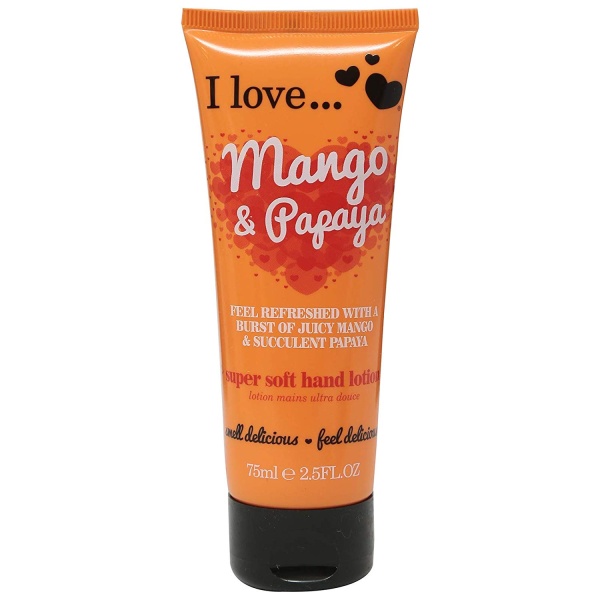I Love, Originals, Hydrating, Hand Lotion, Mango & Papaya, 75 ml