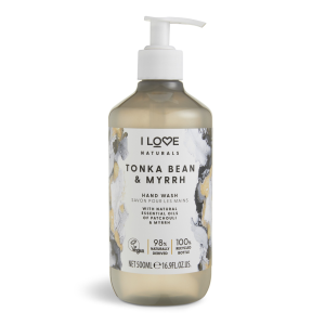 I Love, Naturals Collection, Tonka Bean & Myrrh, Liquid Soap, For Hands, 500 ml