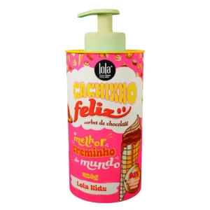 Lola Cosmetics, Cachinho Feliz Kids, Chocolate, Hair Styling Cream, Flexible Hold, 480 g