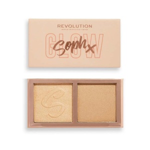 Makeup Revolution, Duo Soph X, Brightening, Highlighter Powder, Cookies & Cream, 9 g