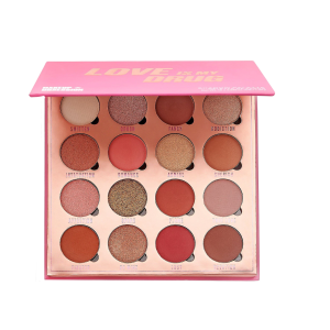 Makeup Revolution, Obsession, Eyeshadow Palette, Love Is My Drug, 16 Shades, 1.3 g