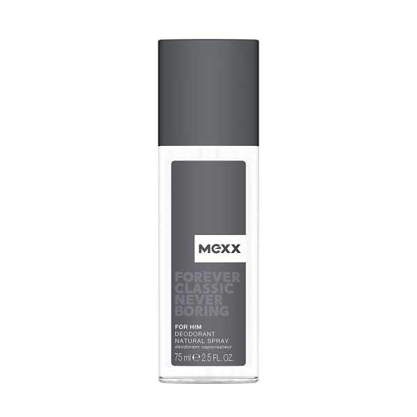 Mexx, Forever Classic Never Boring, Grapefruit, Anti-Perspirant, Fresh flowers, Deodorant Spray, For Men, 75 ml