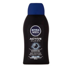 Nivea, Active Clean, Moisturizing, Shower Gel, 50 ml