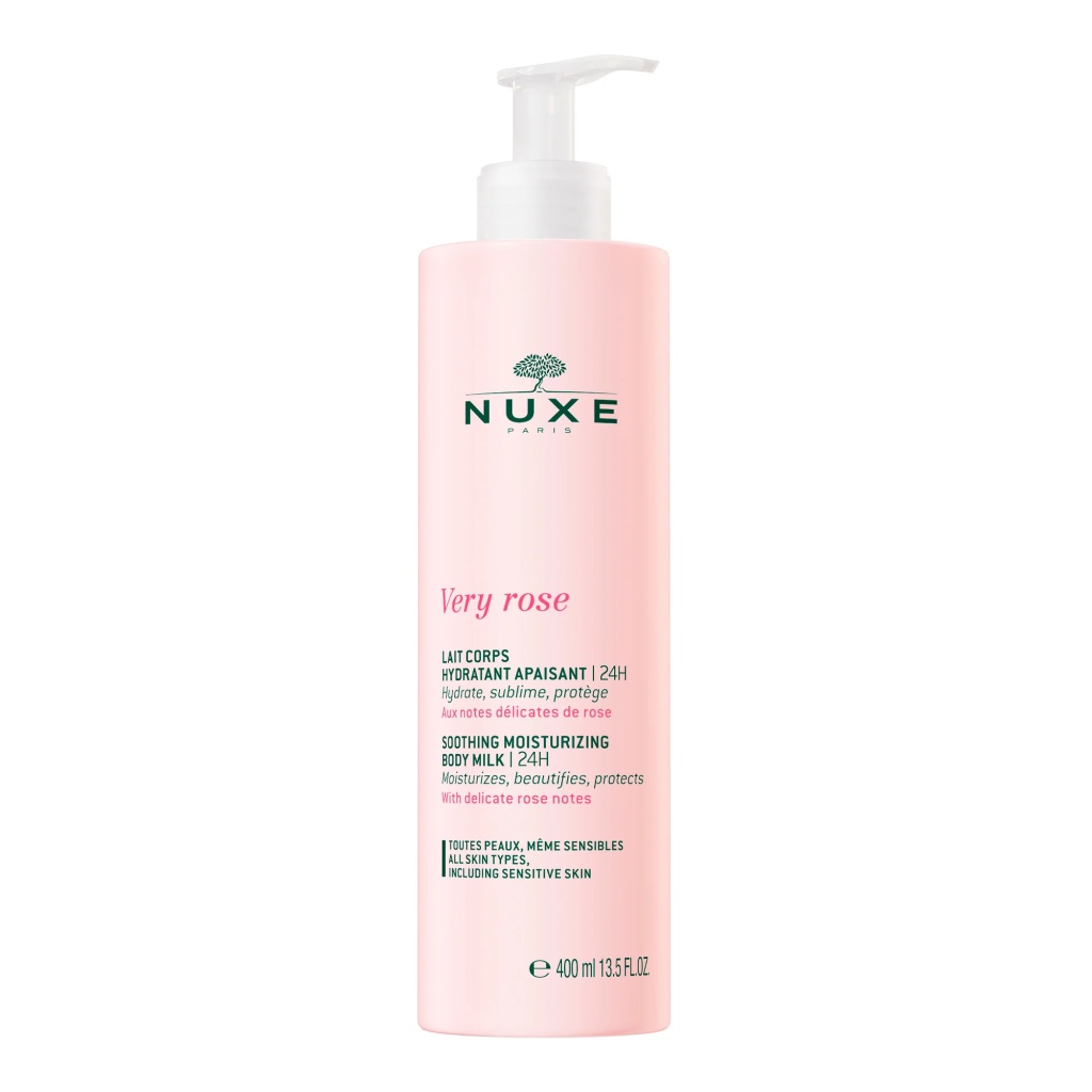 nuxe very rose hydrating body milk 400 ml 1729502215