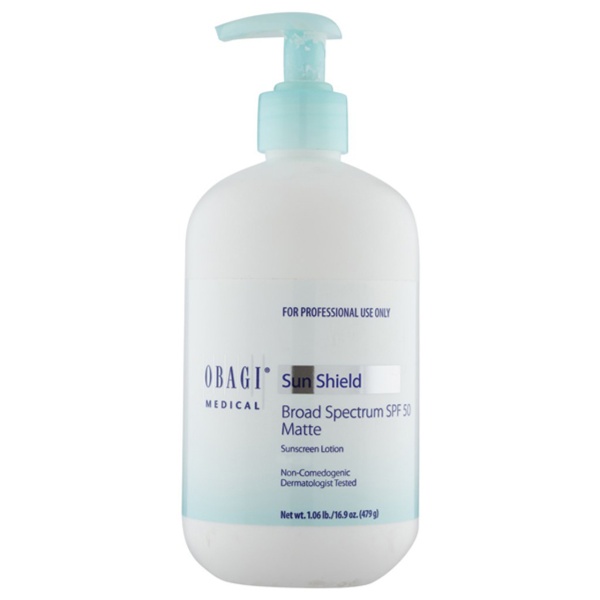 Obagi, Sun Shield Matte, Sun Protection, Sunscreen Lotion, SPF 50, 497 g