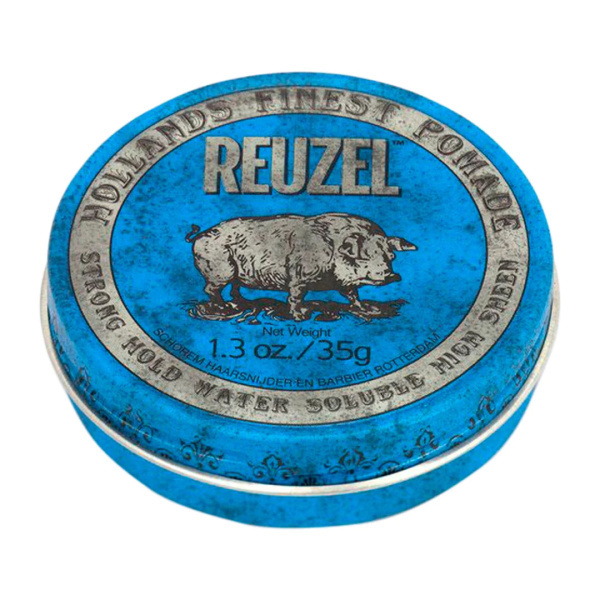 Reuzel, Blue, Hair Styling Pomade, High Shine, Strong Hold, 35 g