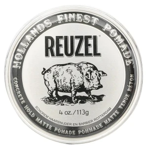 Reuzel, Concrete Hold, Hair Styling Pomade, For Definition & Texture, Strong Hold, 113 g