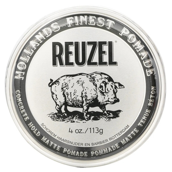 Reuzel, Concrete Hold, Hair Styling Pomade, For Definition & Texture, Strong Hold, 113 g