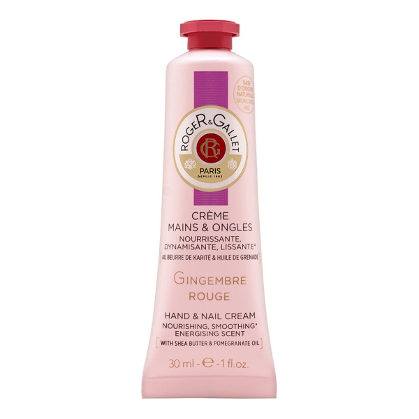 Roger & Gallet, Gingembre Rouge, Hydrating, Hand & Nail Cream, 30 ml